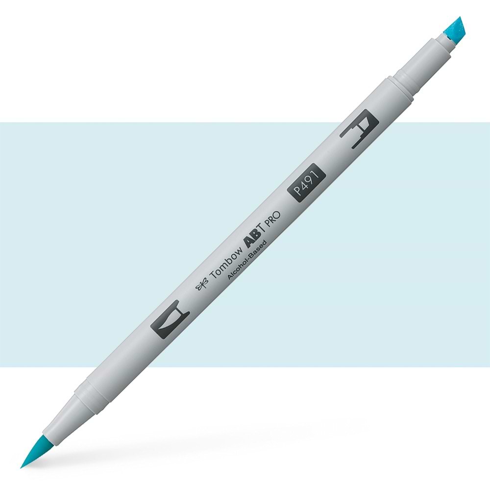 טוש אלכוהול TOMBOW דו צדדי GLACIER BLUE 491