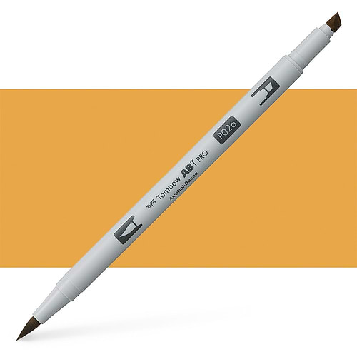 טוש אלכוהול TOMBOW דו צדדי YELLOW GOLD 026