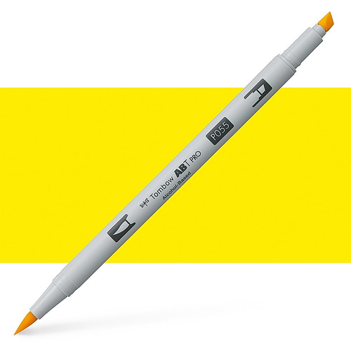 טוש אלכוהול TOMBOW דו צדדי PROCESS YELLOW 055
