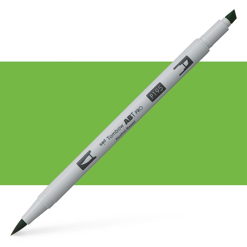 טוש אלכוהול TOMBOW דו צדדי LIGHT GREEN 195