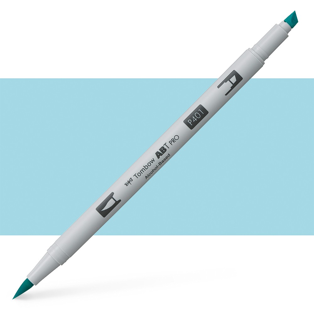 טוש אלכוהול TOMBOW דו צדדי AQUA 401