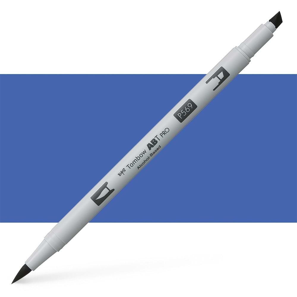 טוש אלכוהול TOMBOW דו צדדי JET BLUE 569