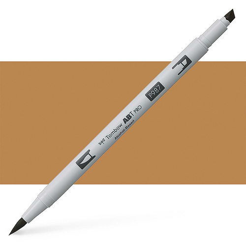 טוש אלכוהול TOMBOW דו צדדי BRONZE 987