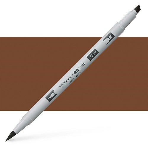 טוש אלכוהול TOMBOW דו צדדי CHOCOLATE 969