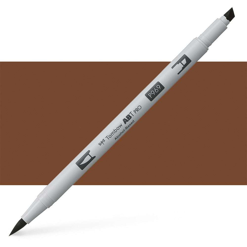 טוש אלכוהול TOMBOW דו צדדי CHOCOLATE 969