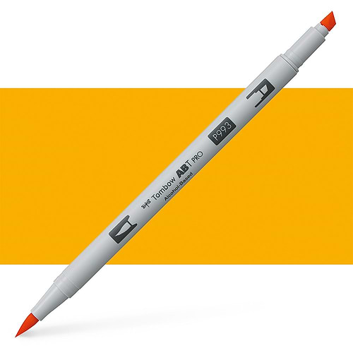 טוש אלכוהול TOMBOW דו צדדי CHROME ORANGE 993