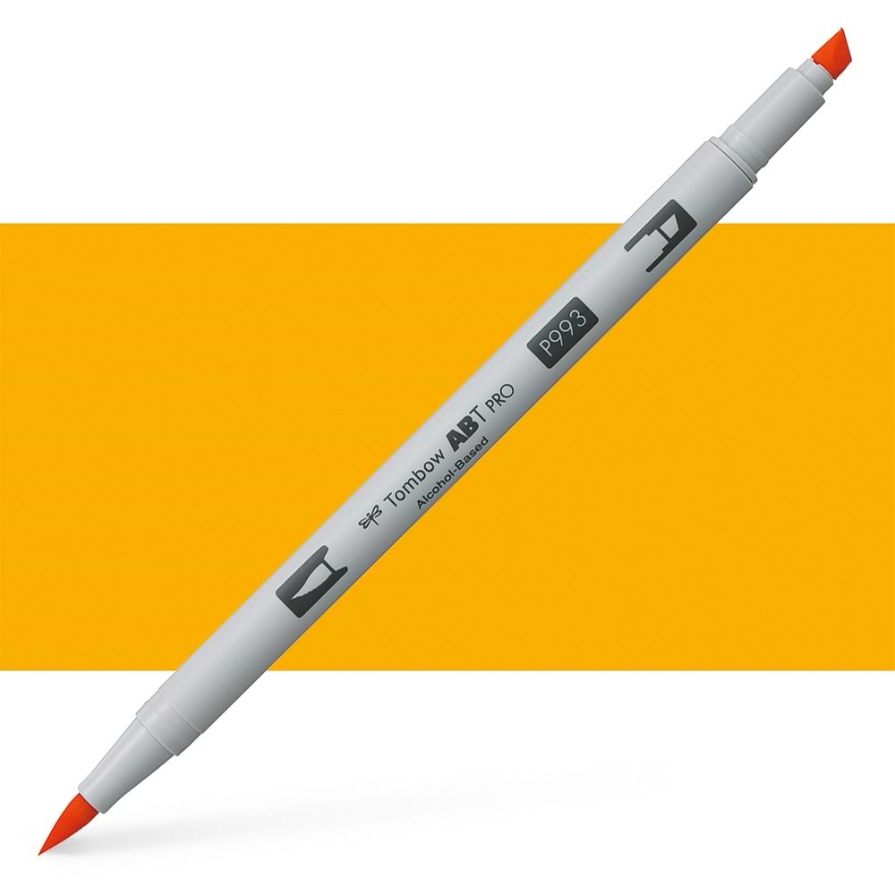 טוש אלכוהול TOMBOW דו צדדי CHROME ORANGE 993