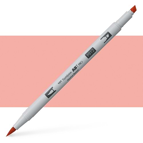 טוש אלכוהול TOMBOW דו צדדי PALE CHERRY 912