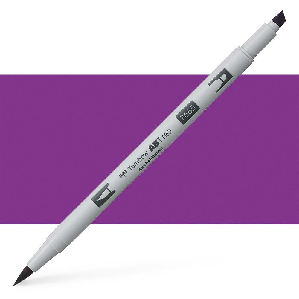 טוש אלכוהול TOMBOW דו צדדי PURPLE 665