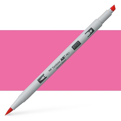 טוש אלכוהול TOMBOW דו צדדי PINK ROSE 703