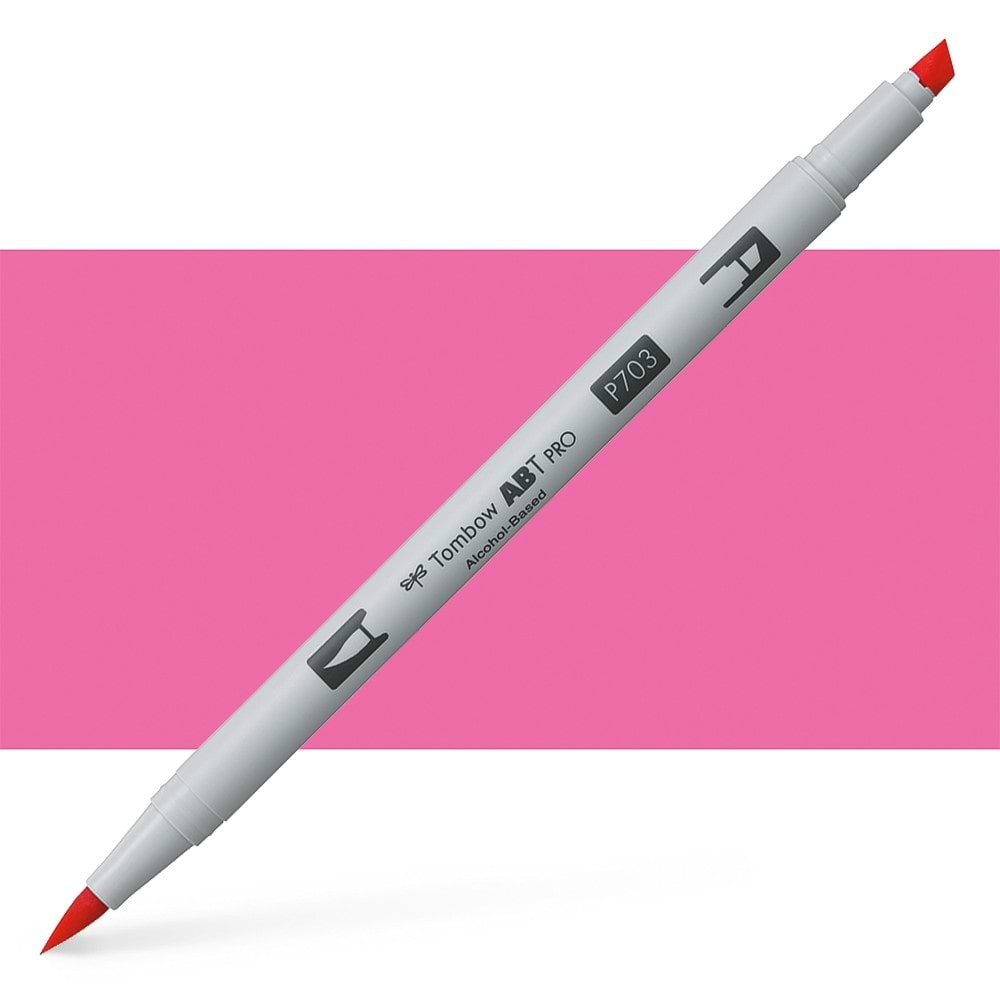 טוש אלכוהול TOMBOW דו צדדי PINK ROSE 703