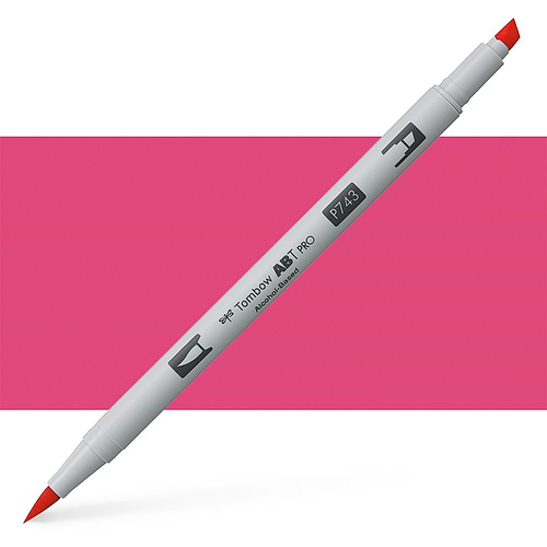 טוש אלכוהול TOMBOW דו צדדי HOT PINK 743
