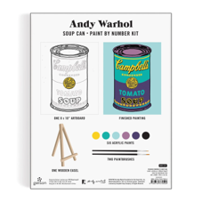 ציור לפי מספרים אנדי וורהול - קופסת מרק ANDY WARHOL SOUP CAN