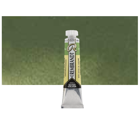צבע מים רמברנדט 10מל' סדרה 2 גוון CHROMIUM OXIDE GREEN 668