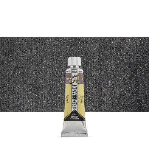 צבע מים רמברנדט 10מל' סדרה 3 גוון GRAPHITE 840