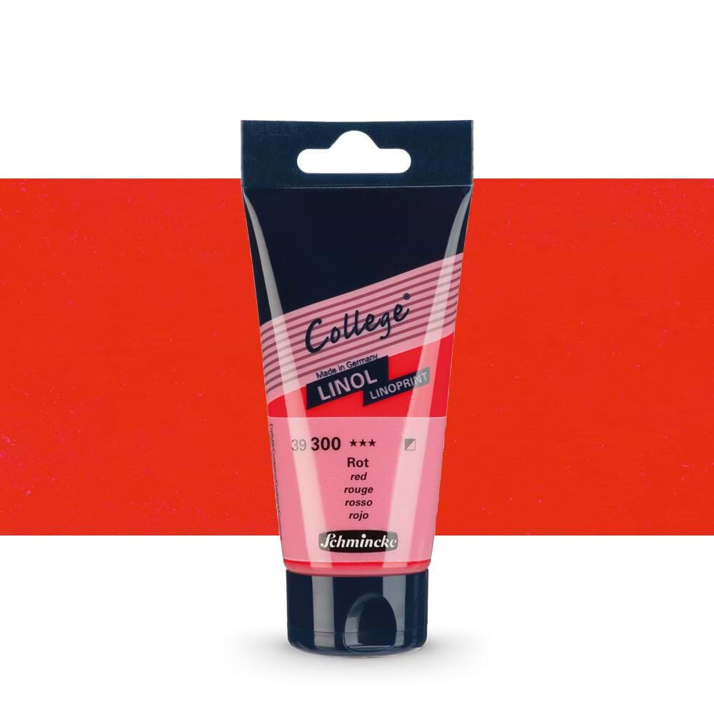צבע להדפס COLLEGE LIONALPRINT RED 75ML SCHMINCKE