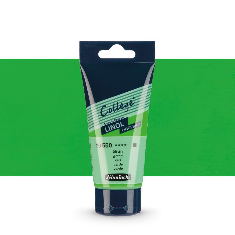 צבע להדפס COLLEGE LIONALPRINT GREEN 75ML SCHMINCKE