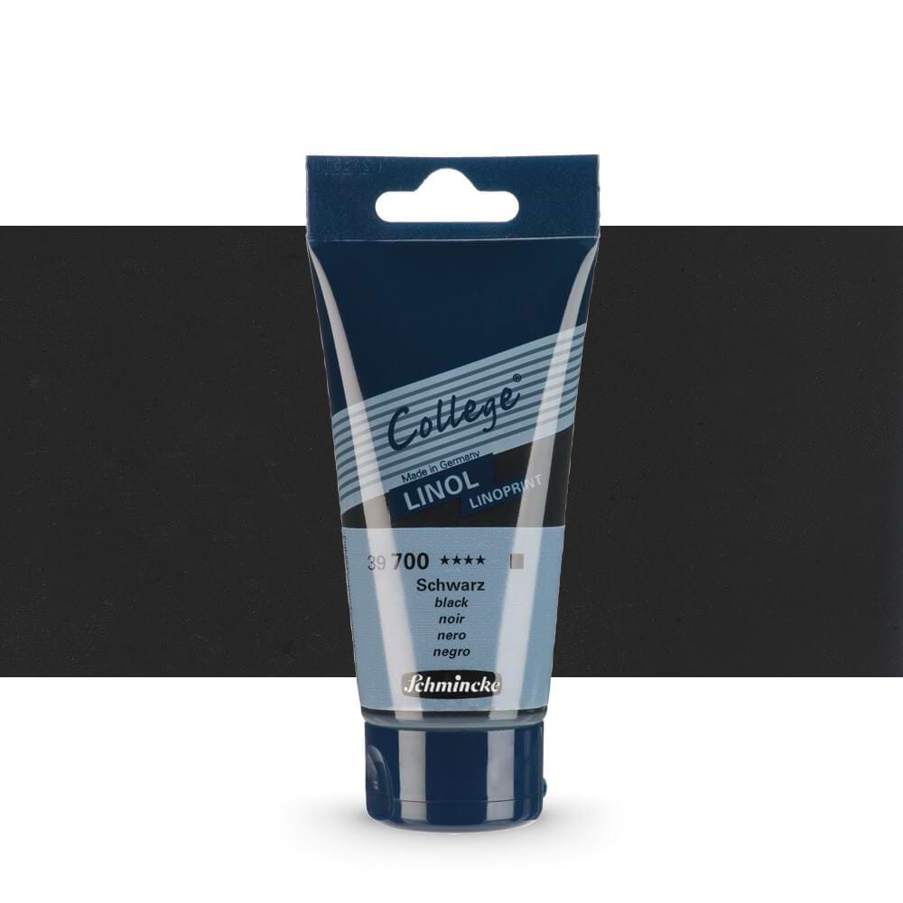 צבע להדפס COLLEGE LIONALPRINT BLACK 75ML SCHMINCKE