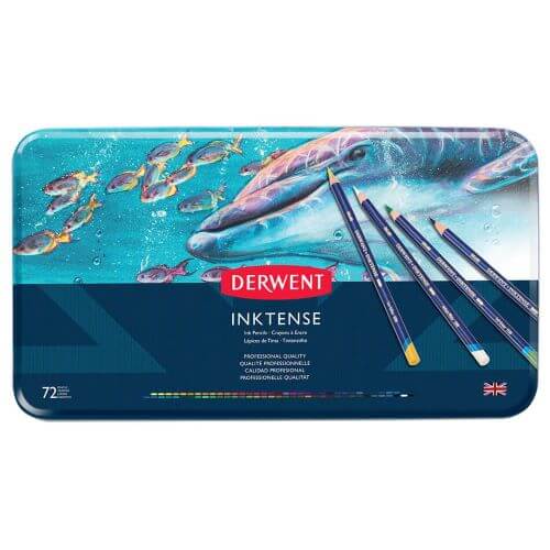 סט 72 עפרונות DERWENT דיו