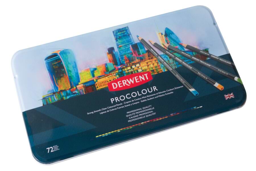 סט 72 עפרונות procolour מבית דרווינט אנגליה