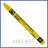 Neocolor II - Golden Yellow - 7500.020 Caran D'Ache Neocolor II קרנדש