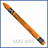 Neocolor II - Orange - 7500.030 Caran D'Ache Neocolor II קרנדש