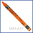 Neocolor II - Flame Red - 7500.050 Caran D'Ache Neocolor II קרנדש