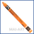 Neocolor II - Fast Orange - 7500.300 Caran D'Ache Neocolor II קרנדש