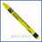 Neocolor II - Canary Yellow - 7500.250 Caran D'Ache Neocolor II קרנדש