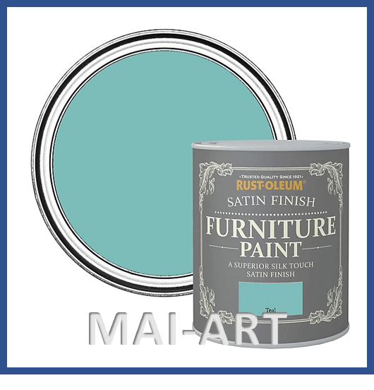 צבע שאבי שיק גימור משי FURNITURE PAINT TEAL 5664 
