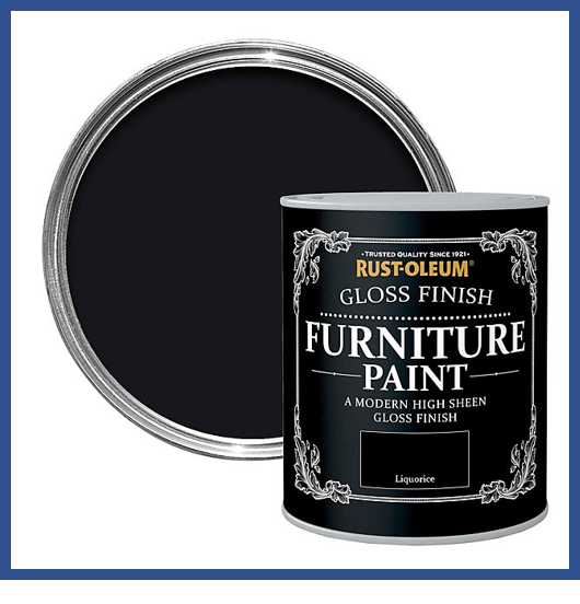 צבע שאבי שיק גימור מבריק FURNITURE PAINT LIQUORICE 5680 