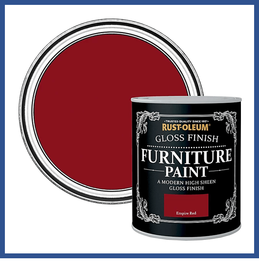 צבע שאבי שיק גימור מבריק FURNITURE PAINT EMPIRE RED 5861 