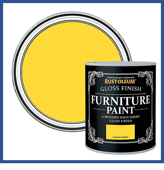 צבע שאבי שיק גימור מבריק FURNITURE PAINT LEMON SORBET 5862 