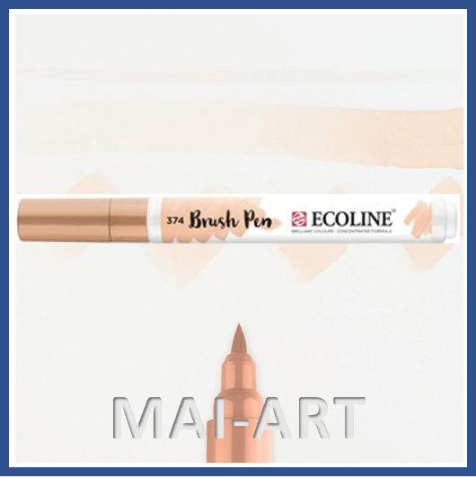 אקוליין טוש מכחול ECOLINE Brush Pen Pink Beige 374