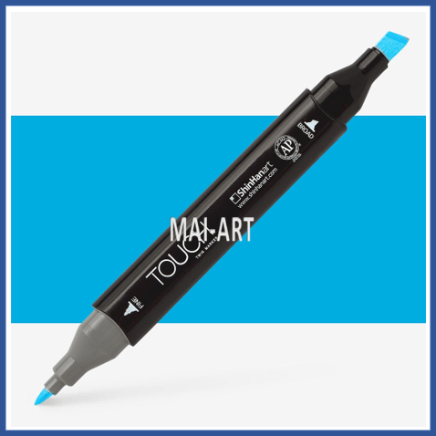 מרקר TOUCH TWIN CERULEAN BLUE LIGHT B262 
