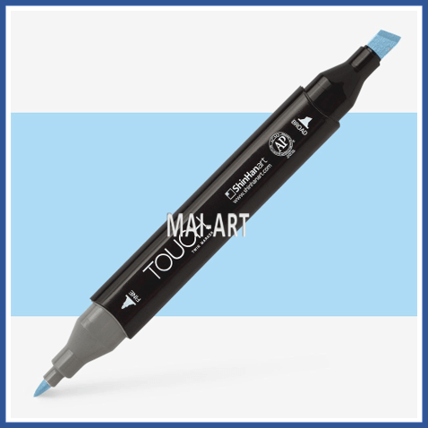 מרקר TOUCH TWIN   PALE BLUE LIGHT PB185 