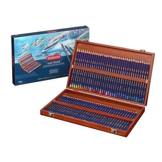 סט מזוודת 72 עפרונות INKTENSE מבית DERWENT