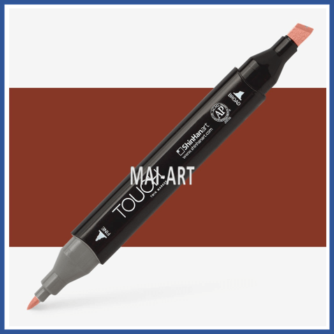 מרקר TOUCH TWIN BRICK BROWN BR94