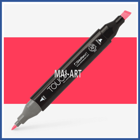 מרקר TOUCH TWIN FLUORESCENT CORAL RED F121