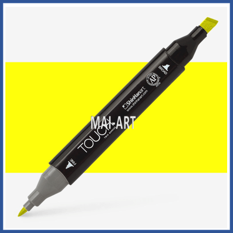 מרקר TOUCH TWIN FLUORESCENT YELLOW F123