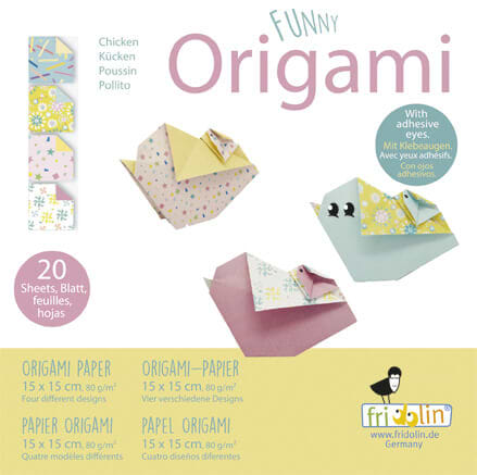 נייר אוריגמי FUNNY ORIGAMI CHICKEN 15/15