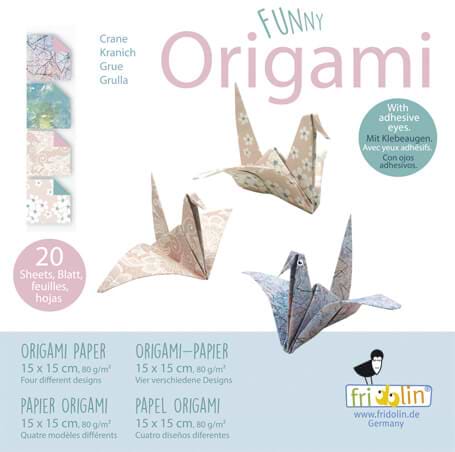 נייר אוריגמי FUNNY ORIGAMI CRANE 15/15