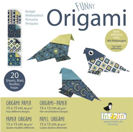 נייר אוריגמי FUNNY ORIGAMI BUDGIE  15/15