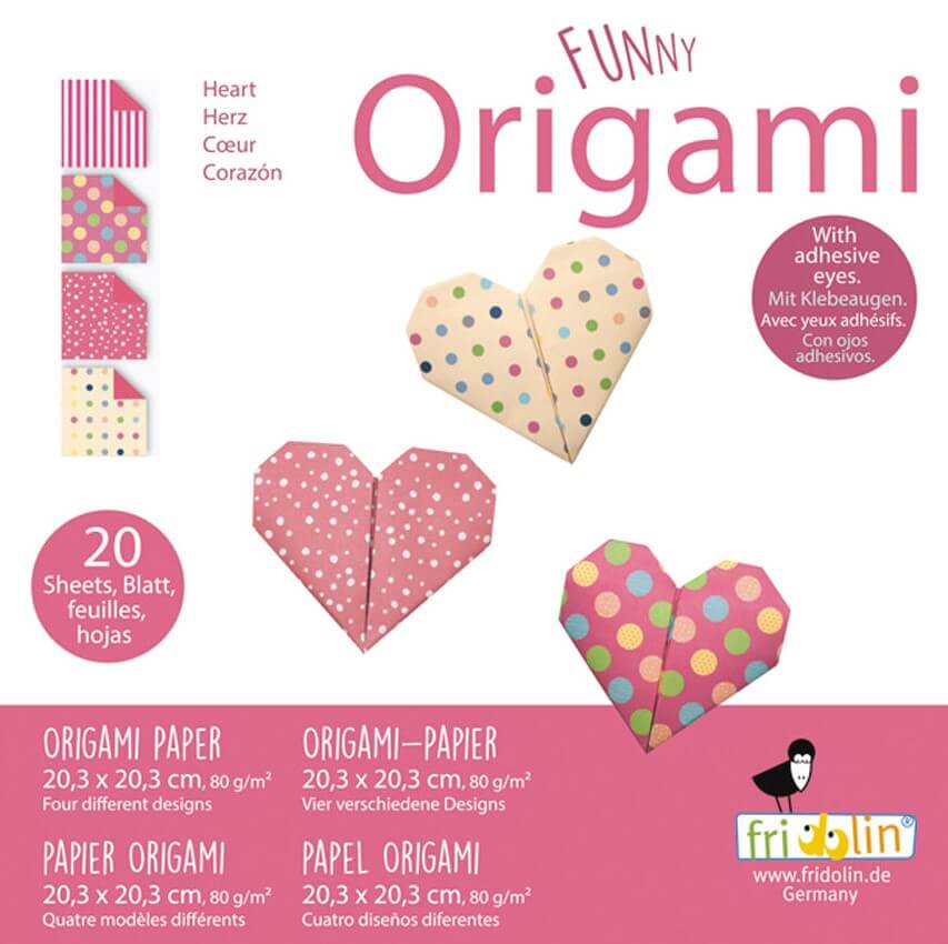 נייר אוריגמי FUNNY ORIGAMI HEART 20/20