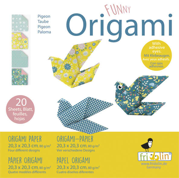 נייר אוריגמי FUNNY ORIGAMI PIGEON 20/20