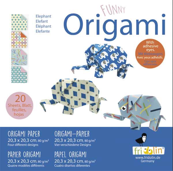 נייר אוריגמי FUNNY ORIGAMI ELEPHANT 20/20