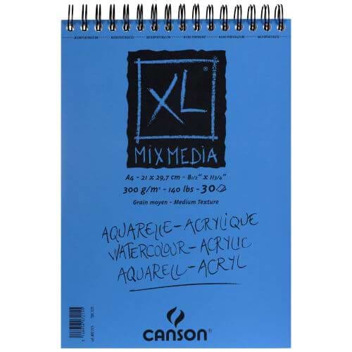בלוק ציור מיקס מדיה XL CANSON MIX-MEDIA A4