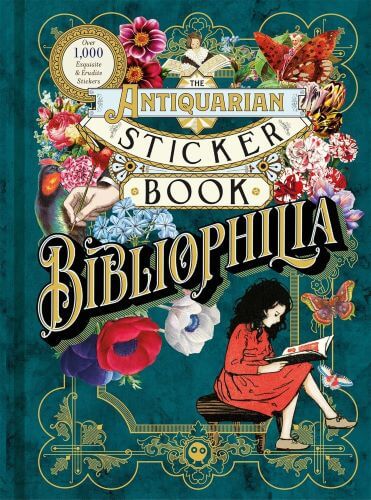 ספר מדבקות ענק ANTIQUARIAN STICKER BOOK BIBLIOPHILIA
