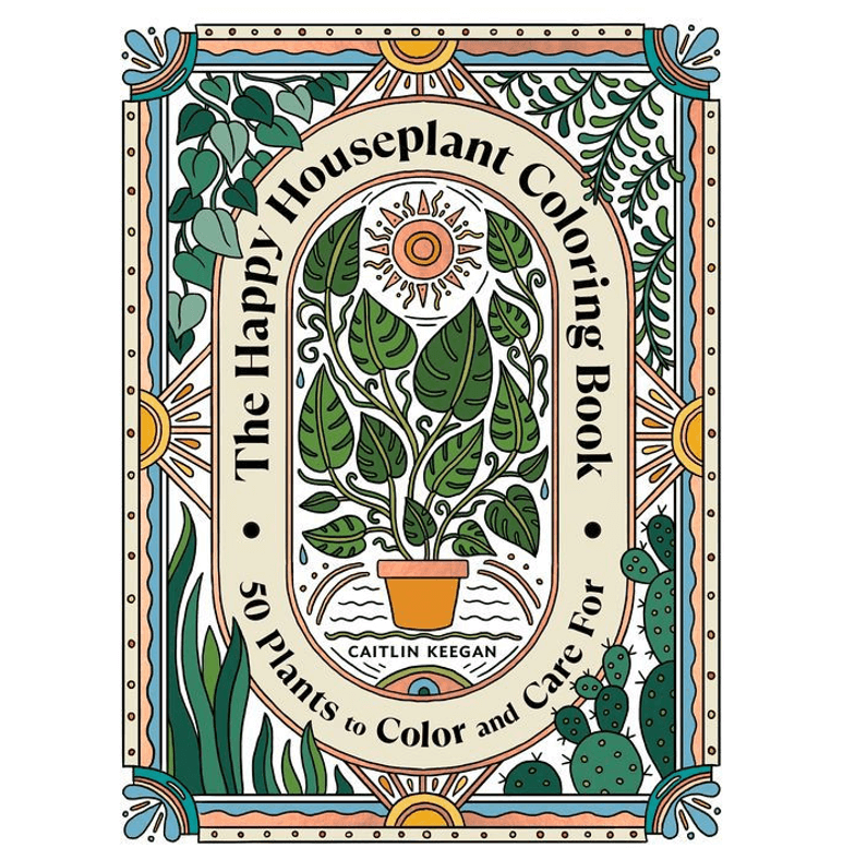 חוברת צביעה THE HAPPY HOUSEPLANT COLORING BOOK