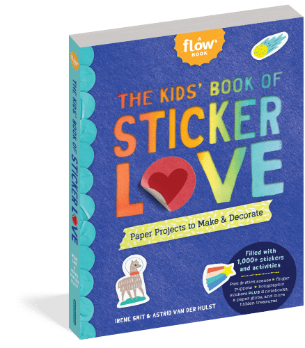 ספר מדבקות ויצירה THE KIDS BOOK OF STICKER LOVE